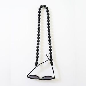 INA SIEFART Brillenkette Big Beads Glasses Chain BLACK NEW